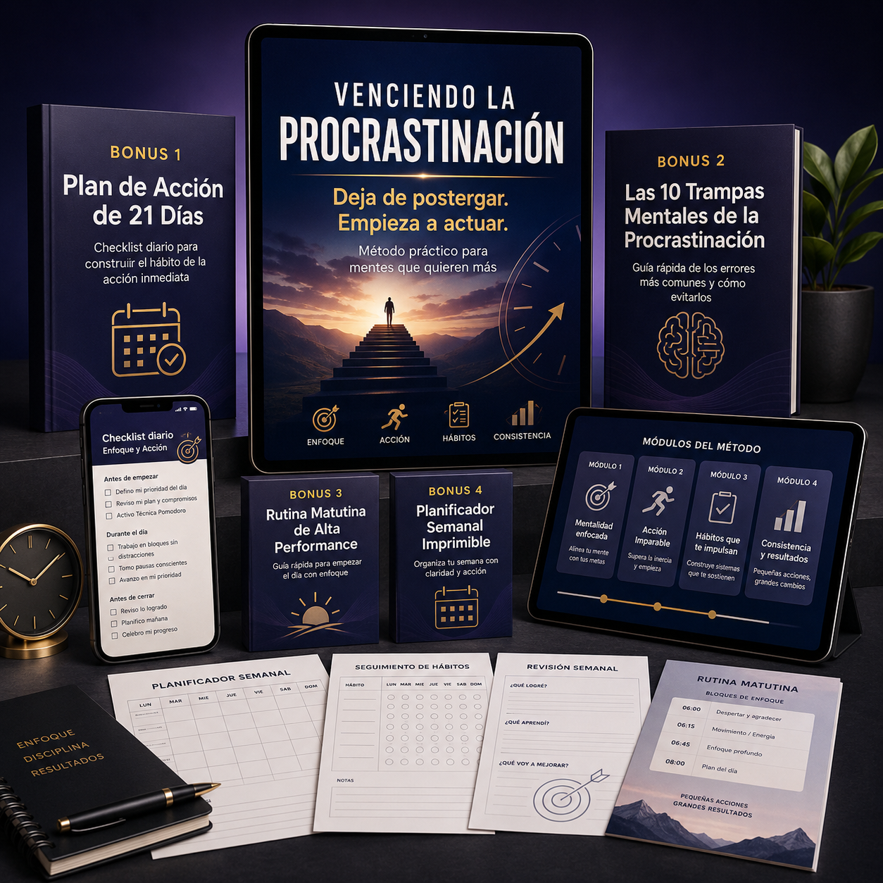 Venciendo la Procrastinación — Kit completo